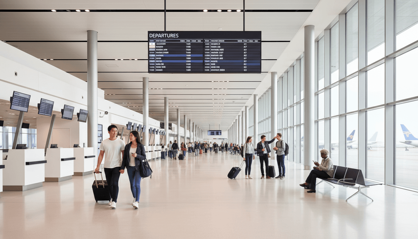 Airline professionals at airport